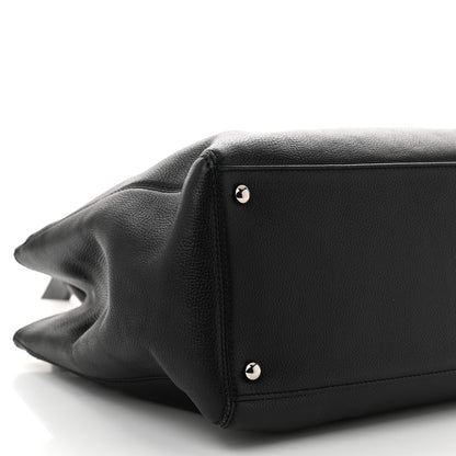 Chanel Calfskin Cerf Executive Shopper Tote Black 9 of 11