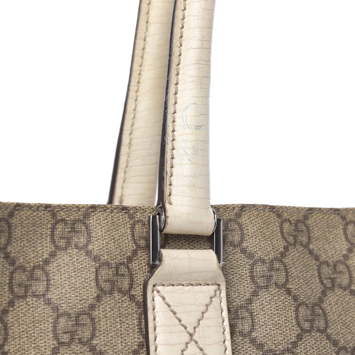 Gucci GG Plus Monogram Small Vertical Tote Off White 14 of 16