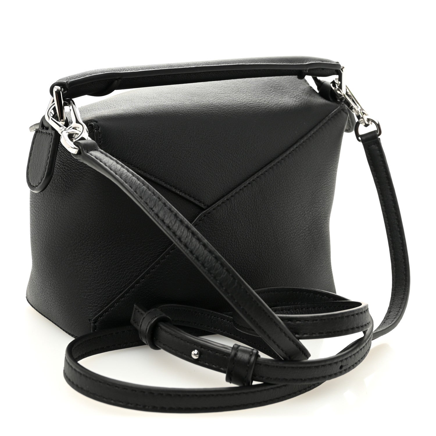 Loewe Calfskin Mini Puzzle Bag Black 3 of 9