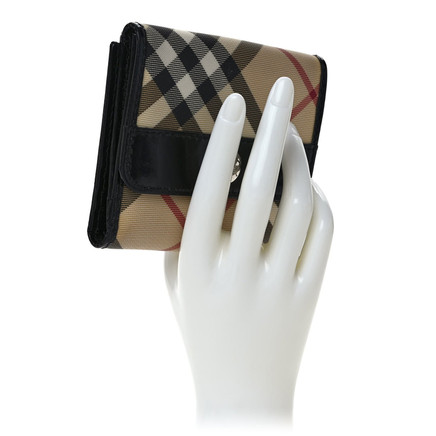 Nova Check Compact Wallet Black