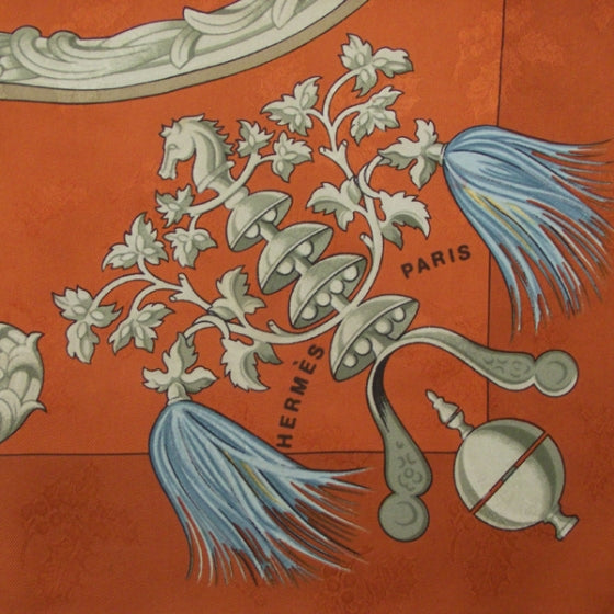 Hermes Silk Plumes Et Grelots Scarf 90 5 of 9