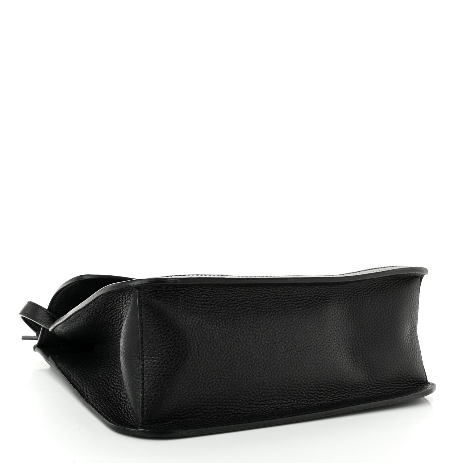 Gucci Pebbled Calfskin Medium Bamboo Daily Flap Shoulder Bag Black 3 of 8