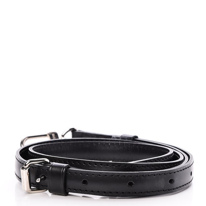 Louis Vuitton Calfskin 16mm Adjustable Shoulder Strap Black 2 of 5