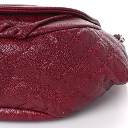 Chanel Caviar Large Half Moon Flap Bordeaux 9 of 9