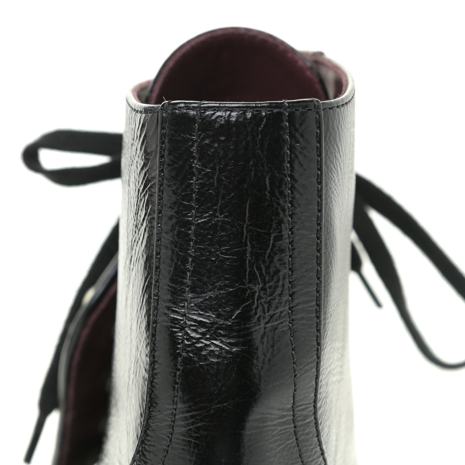 Chanel Crackled Calfskin Velvet Pearl Combat Short Boots 39 Black 18 of 19