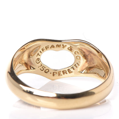 Tiffany 18K Yellow Gold Open Heart Ring 50 5.25 5 of 5