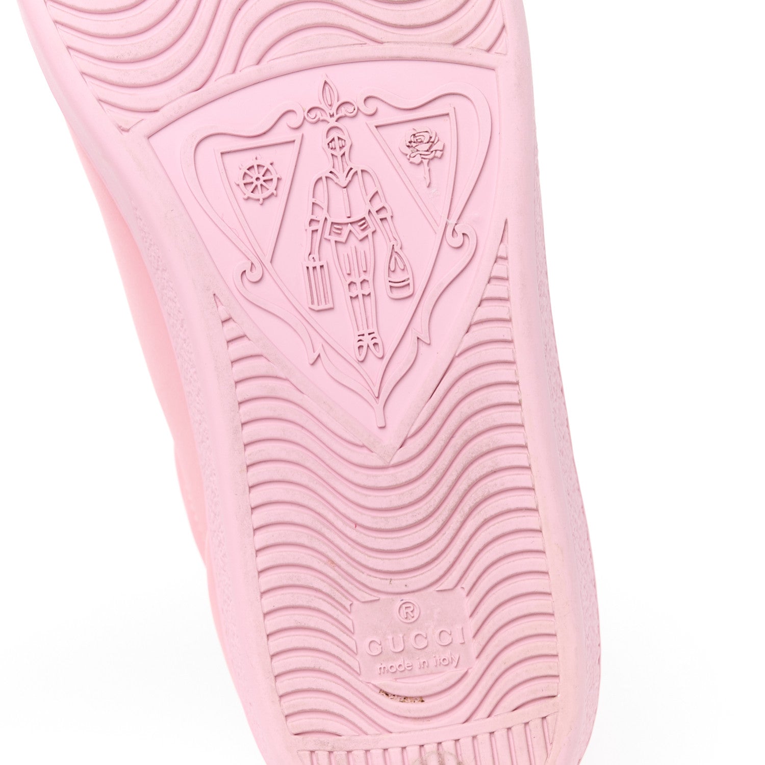Gucci Miro Soft Calfskin Interlocking G Perforated Womens Ace Sneakers 39.5 Wild Rose Lapis 8 of 9