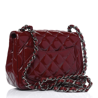 Chanel Patent Quilted Mini Square Flap Red 2 of 4