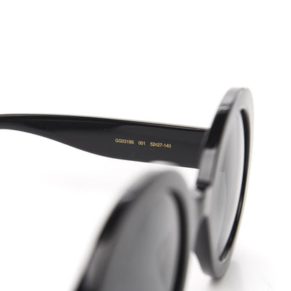 Gucci Acetate Round GG Sunglasses GG0319S Black 5 of 7