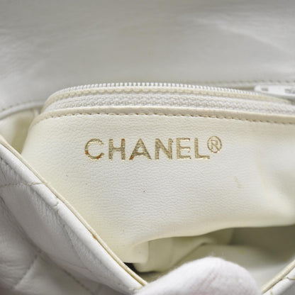 Chanel Lambskin Flap Waist Belt Bag White 75 30 6 of 11