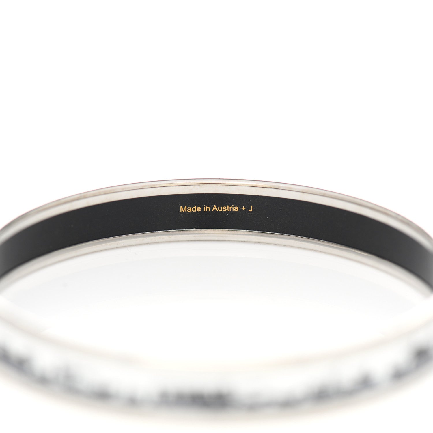 Hermes Enamel Printed Carriage Narrow Bracelet 65 5 of 7