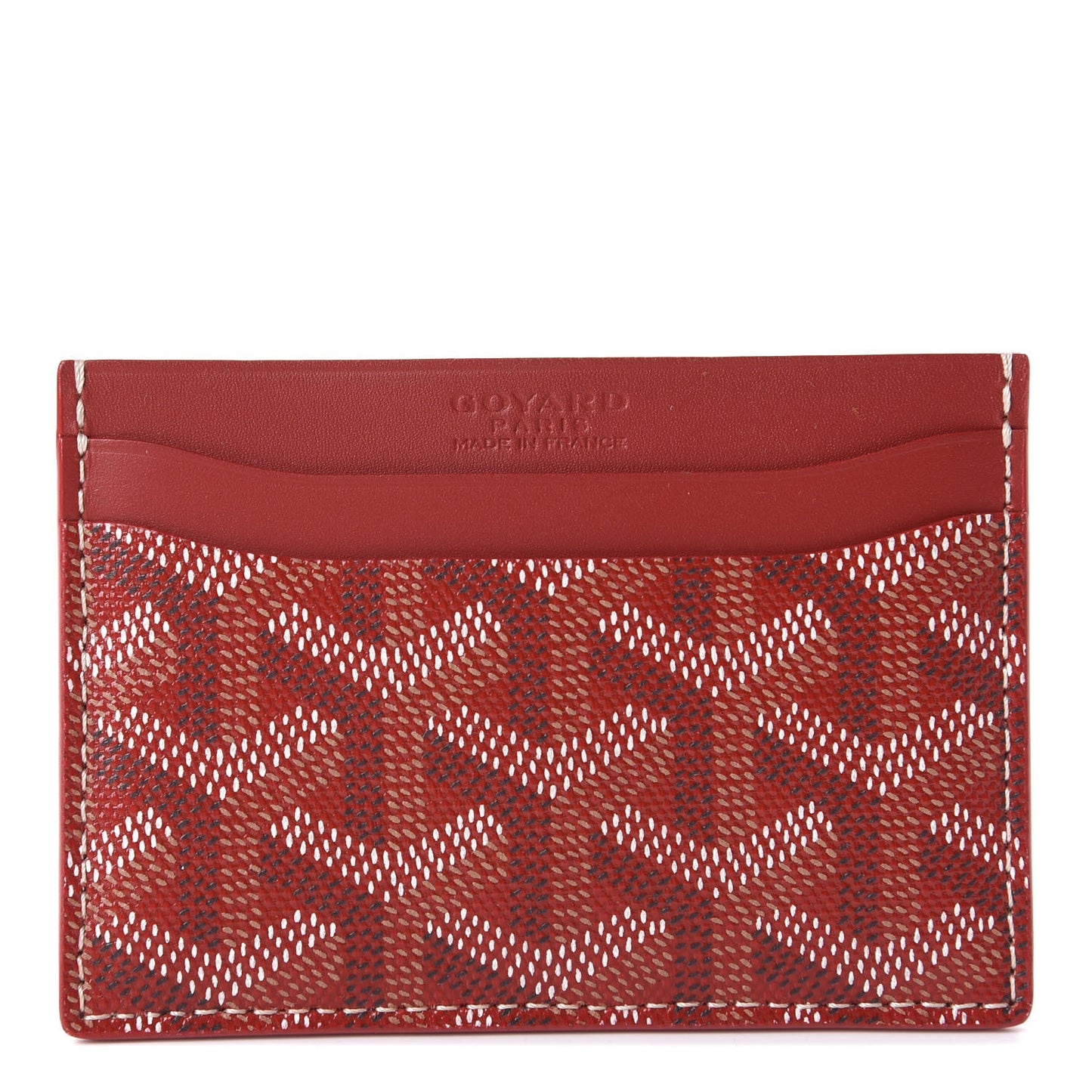 Goyardine Saint Sulpice Card Holder Red