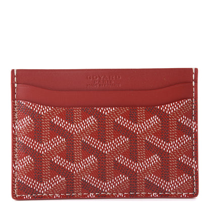 Goyard Goyardine Saint Sulpice Card Holder Red 1 of 7