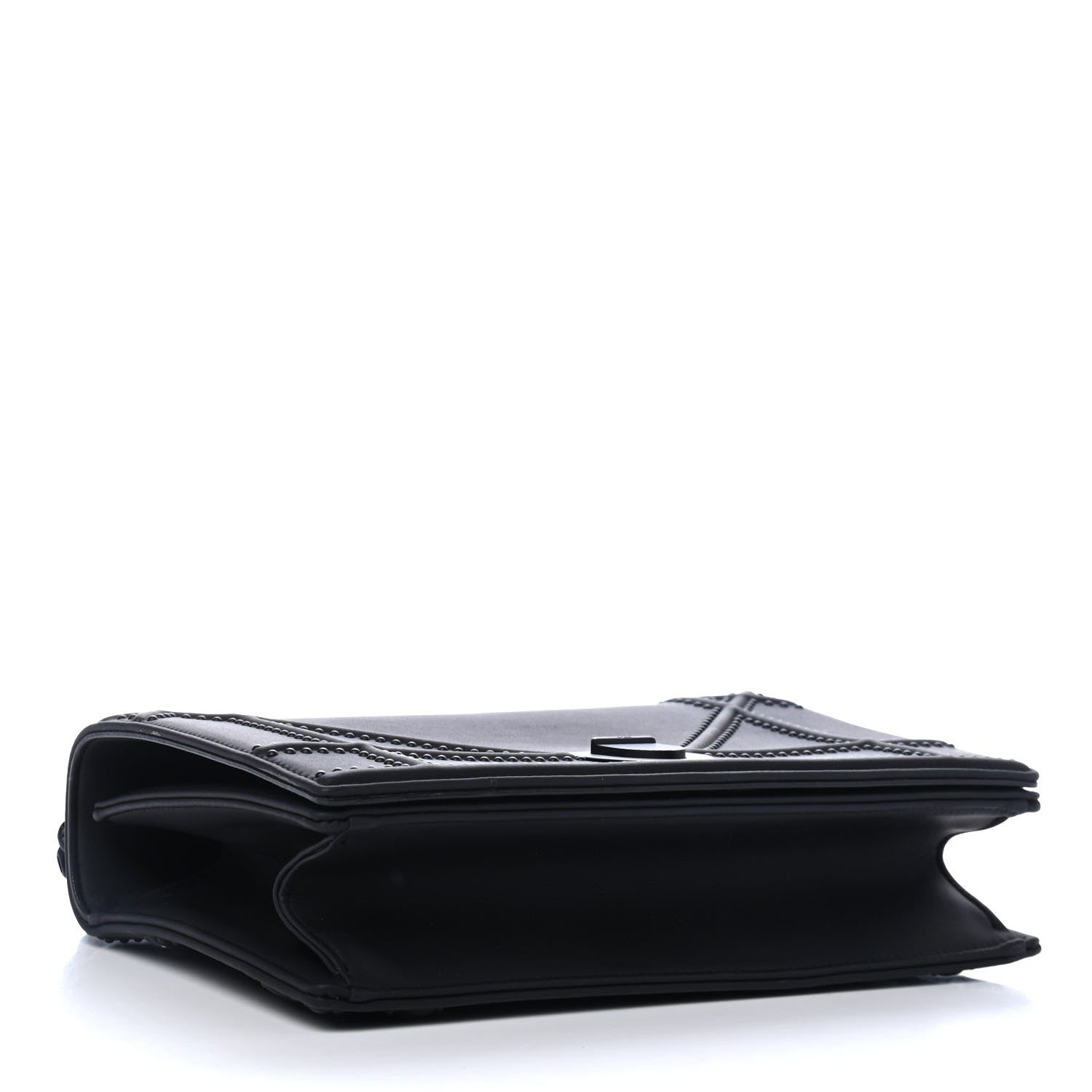 Christian Dior Ultra Matte Calfskin Studded Medium Diorama Flap Bag Black 3 of 4