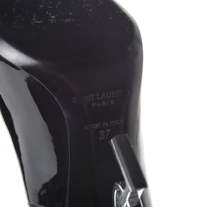 Saint Laurent Patent Opyum 100 Pumps 37 Black Silver 7 of 9