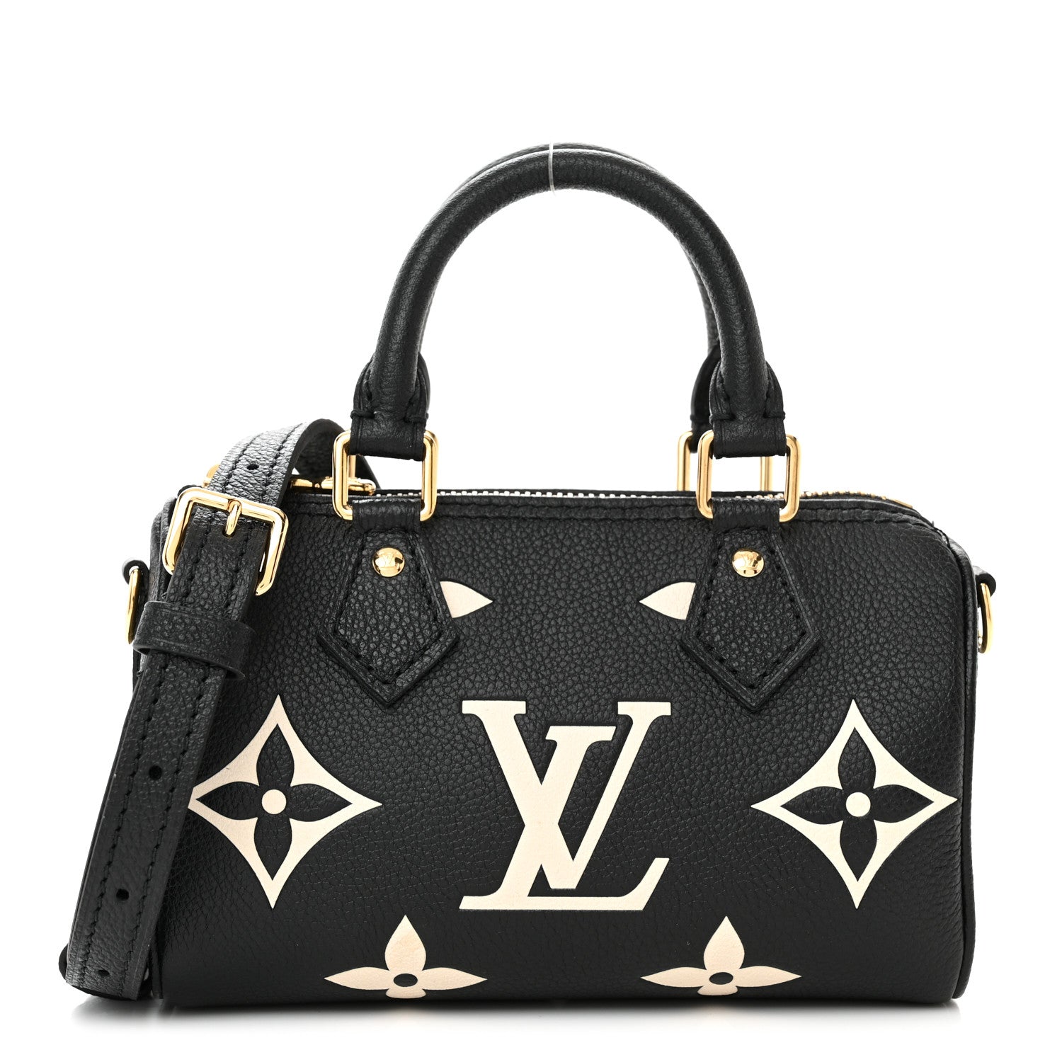 Louis Vuitton Empreinte Monogram Giant Nano Speedy Black Beige 1 of 10