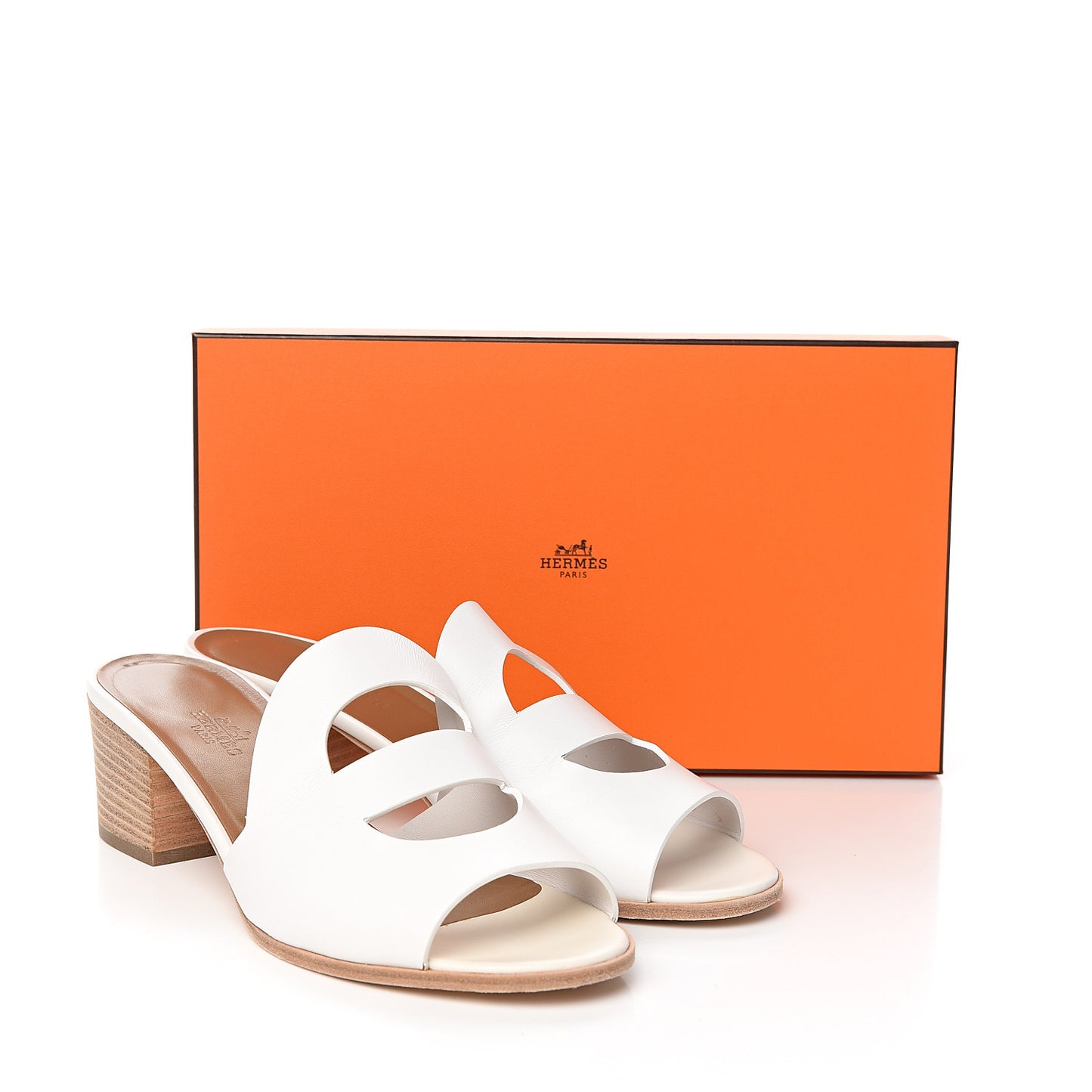 Calfskin Mona Sandals 39.5 White