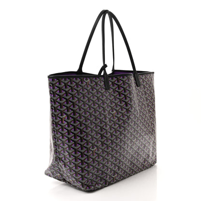 Goyard Goyardine Saint Louis Claire Voie GM Black Purple 3 of 10