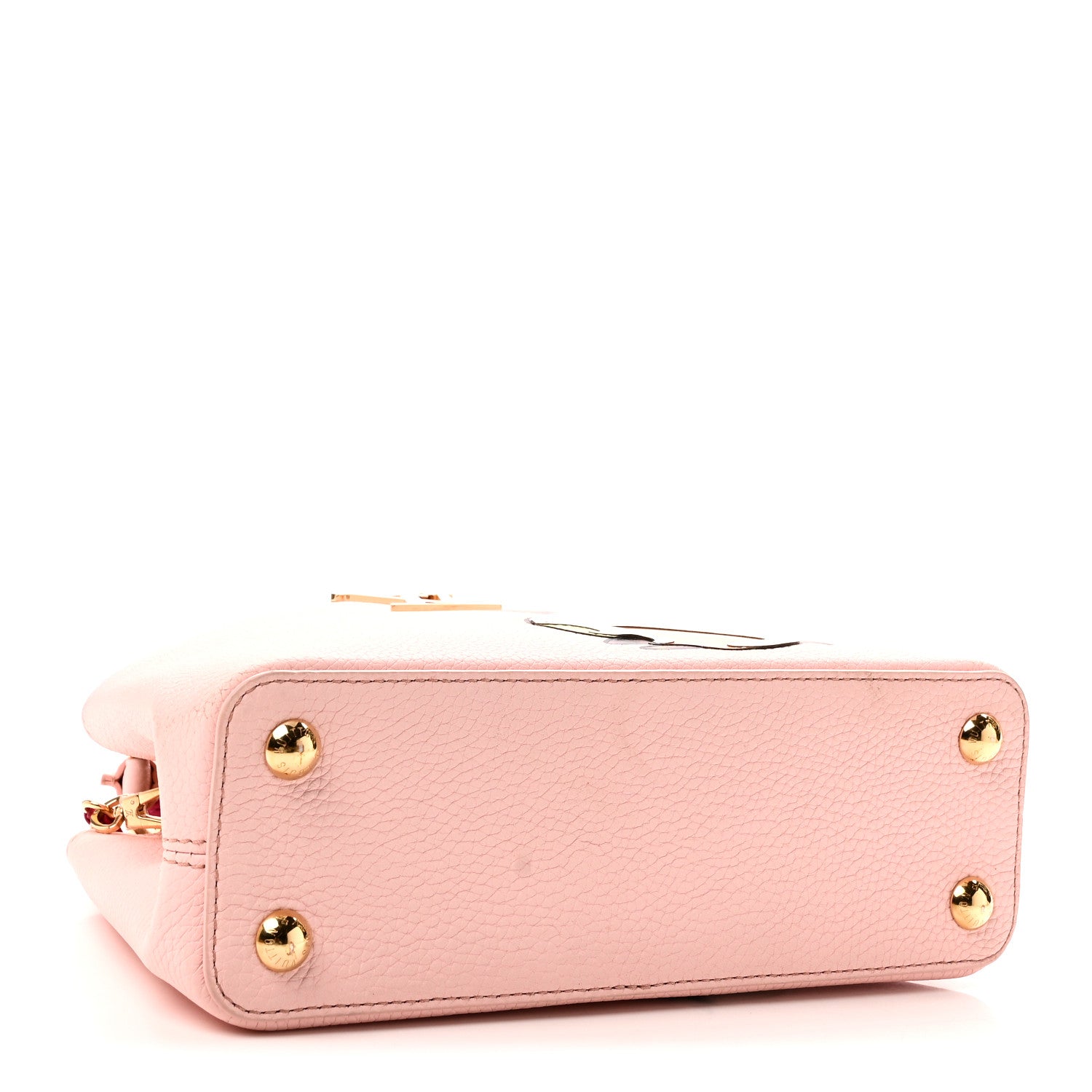 Louis Vuitton LV X TM Taurillon Superflat Panda Capucines BB Opal Pink 4 of 12