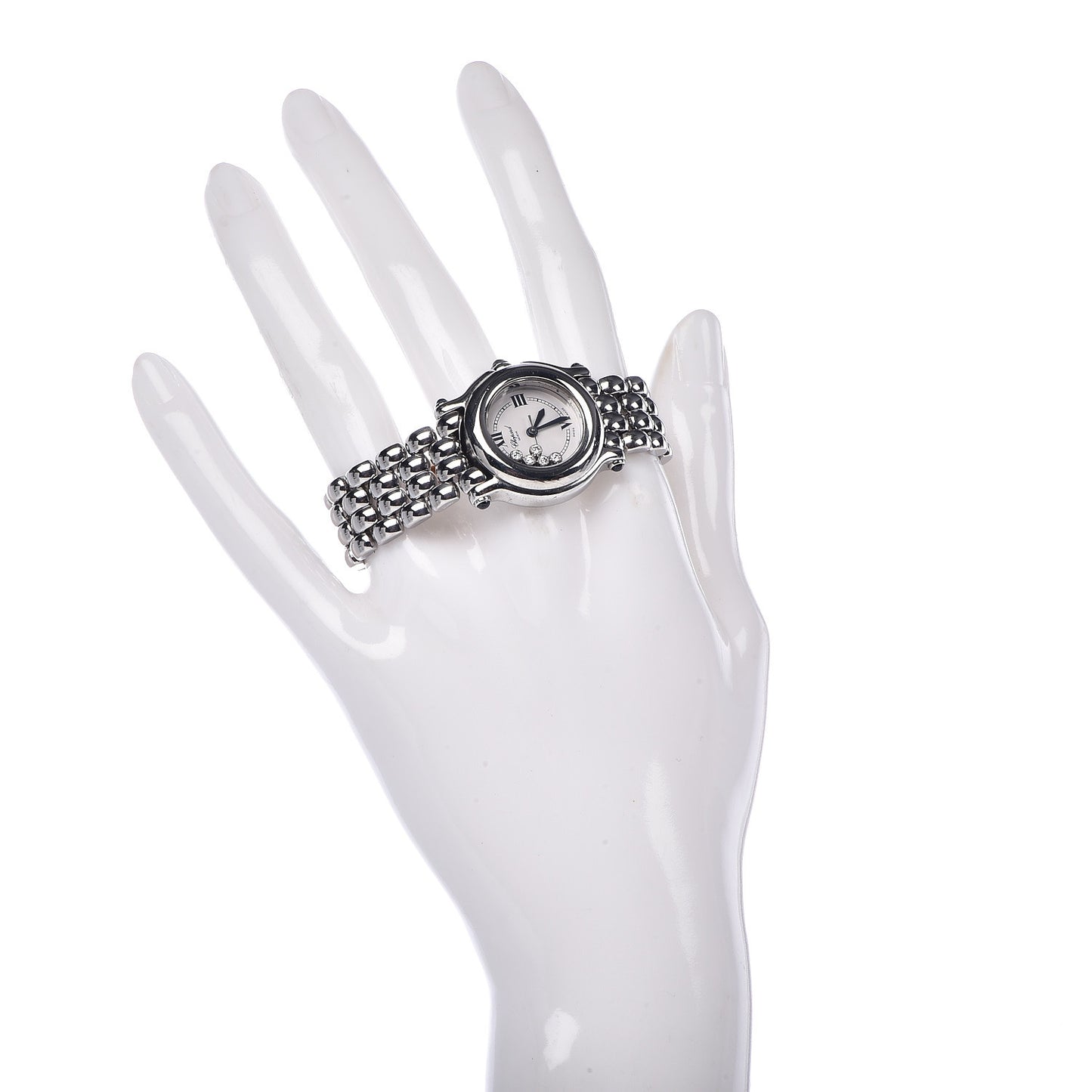 Stainless Steel 5 Diamond 26mm Happy Sport Quartz Watch