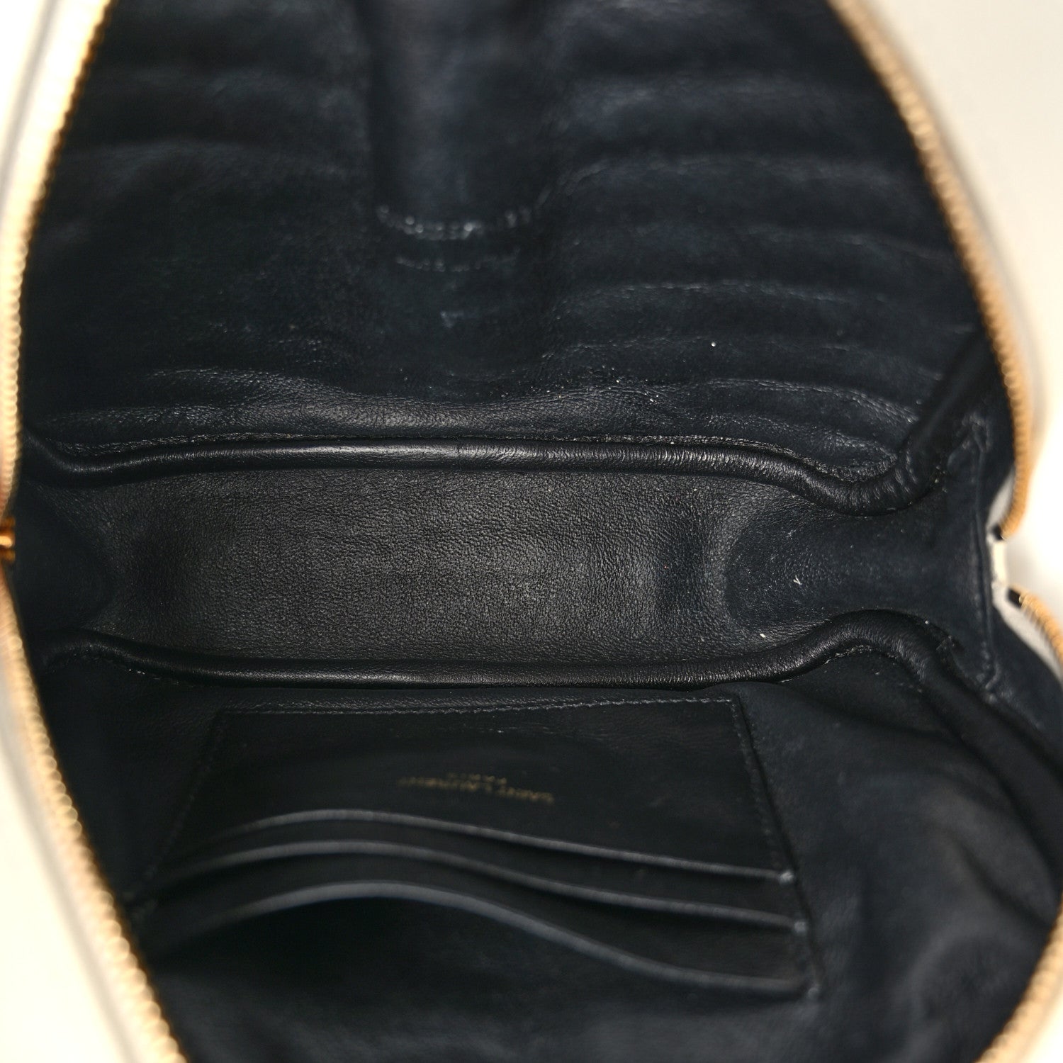 Saint Laurent Grain De Poudre Matelasse Monogram Mini Lou Camera Bag Crema Soft 5 of 9