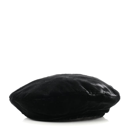 Chanel Velvet Beret Hat S Black 3 of 9