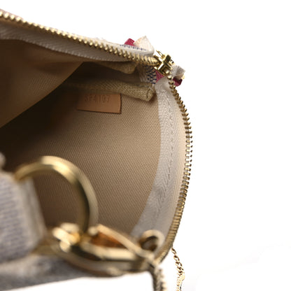 Louis Vuitton Damier Azur 2017 Christmas Animation Mini Pochette Accessories 7 of 7