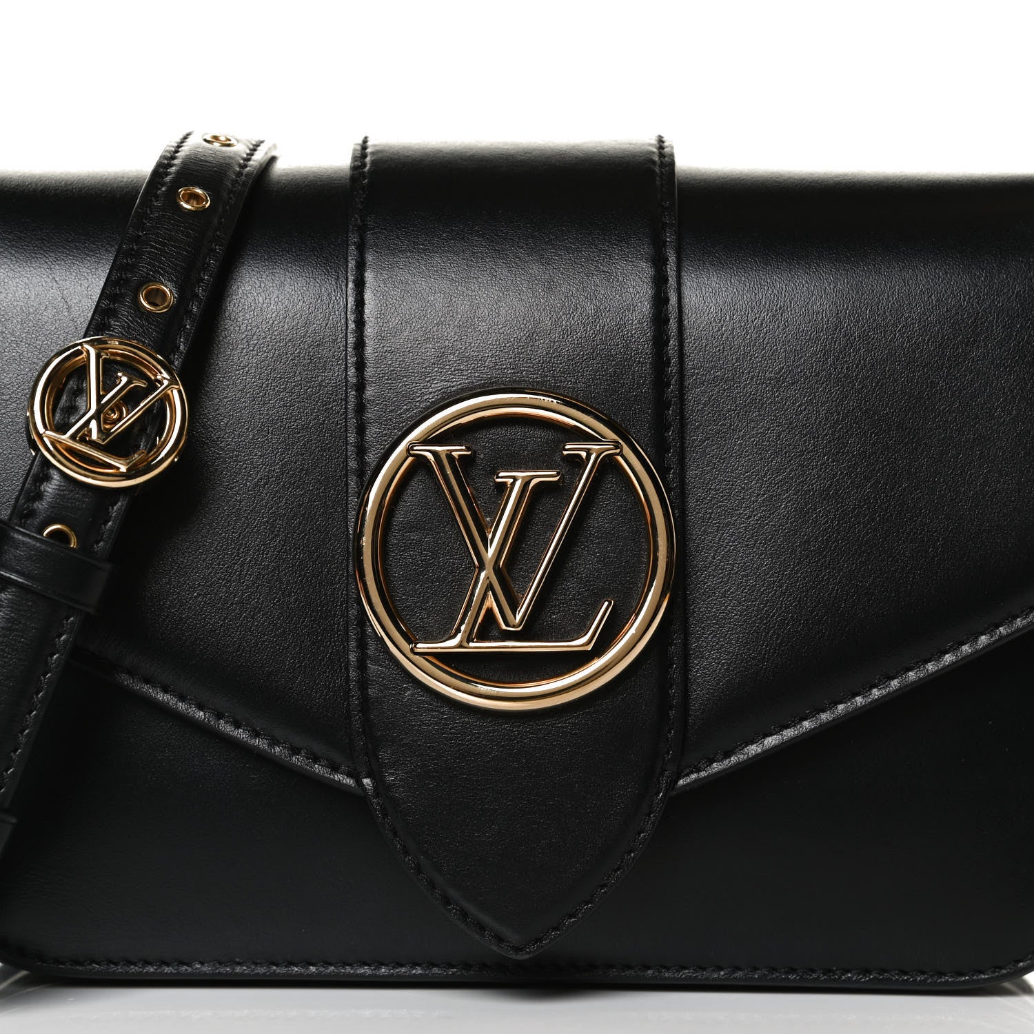 Louis Vuitton Smooth Calfskin LV Pont 9 Black 8 of 14