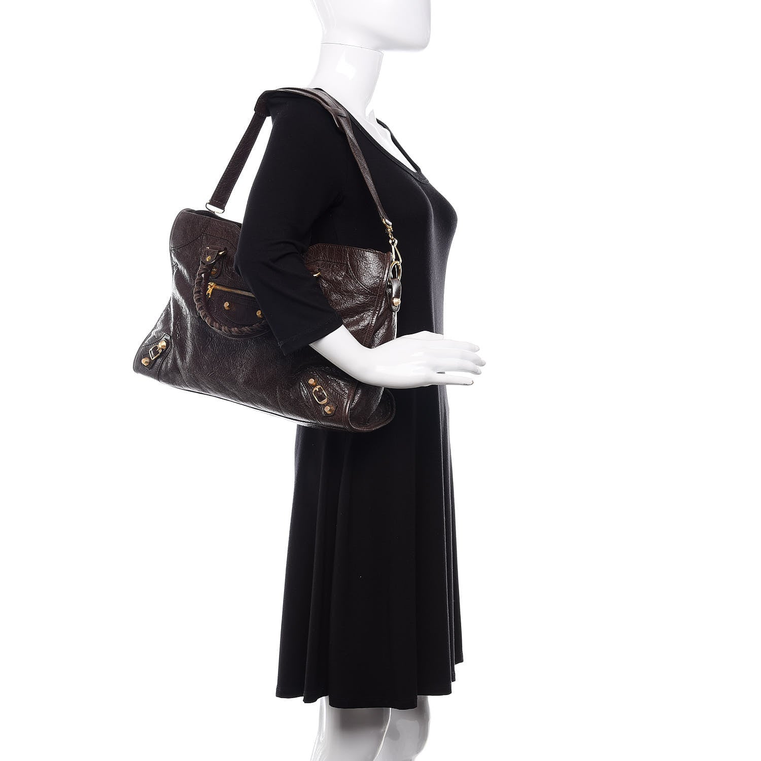 Balenciaga Agneau Giant 12 Gold Hardware City Charbon 2 of 12