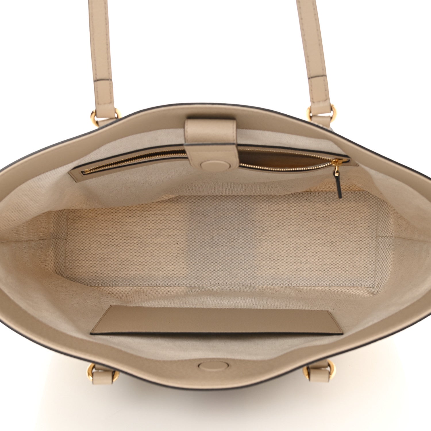 Gucci GG Supreme Monogram Textured Dollar Calfskin Web Medium Ophidia Shopping Tote Beige Mystic White Oatmeal 9 of 21