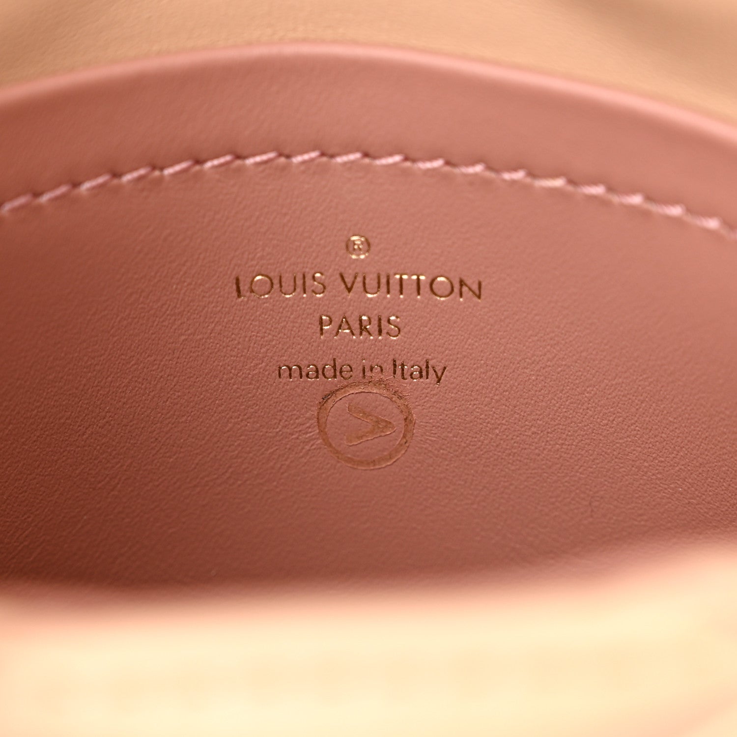 Louis Vuitton Lambskin Malletage Pico GO-14 Beige Pink 6 of 10