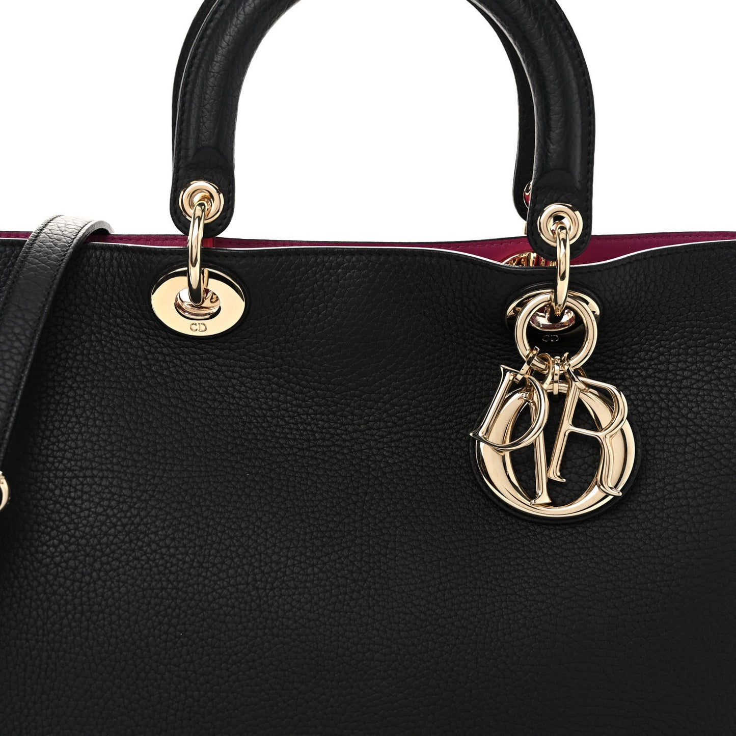 Bullcalf Medium Diorissimo Tote Black Rose Indien