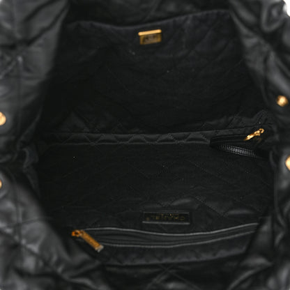 Chanel Shiny Calfskin Quilted Chanel 22 Black 6 of 13