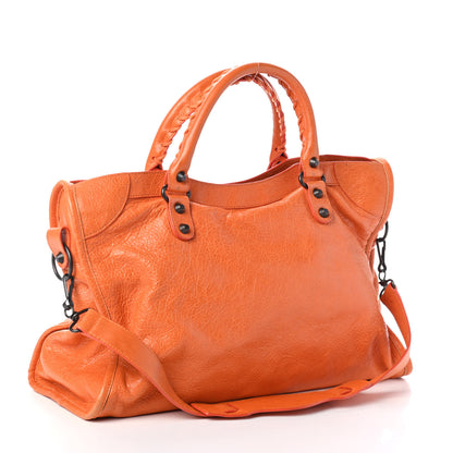 Balenciaga Agneau Classic Hardware City Tangerine 2 of 4