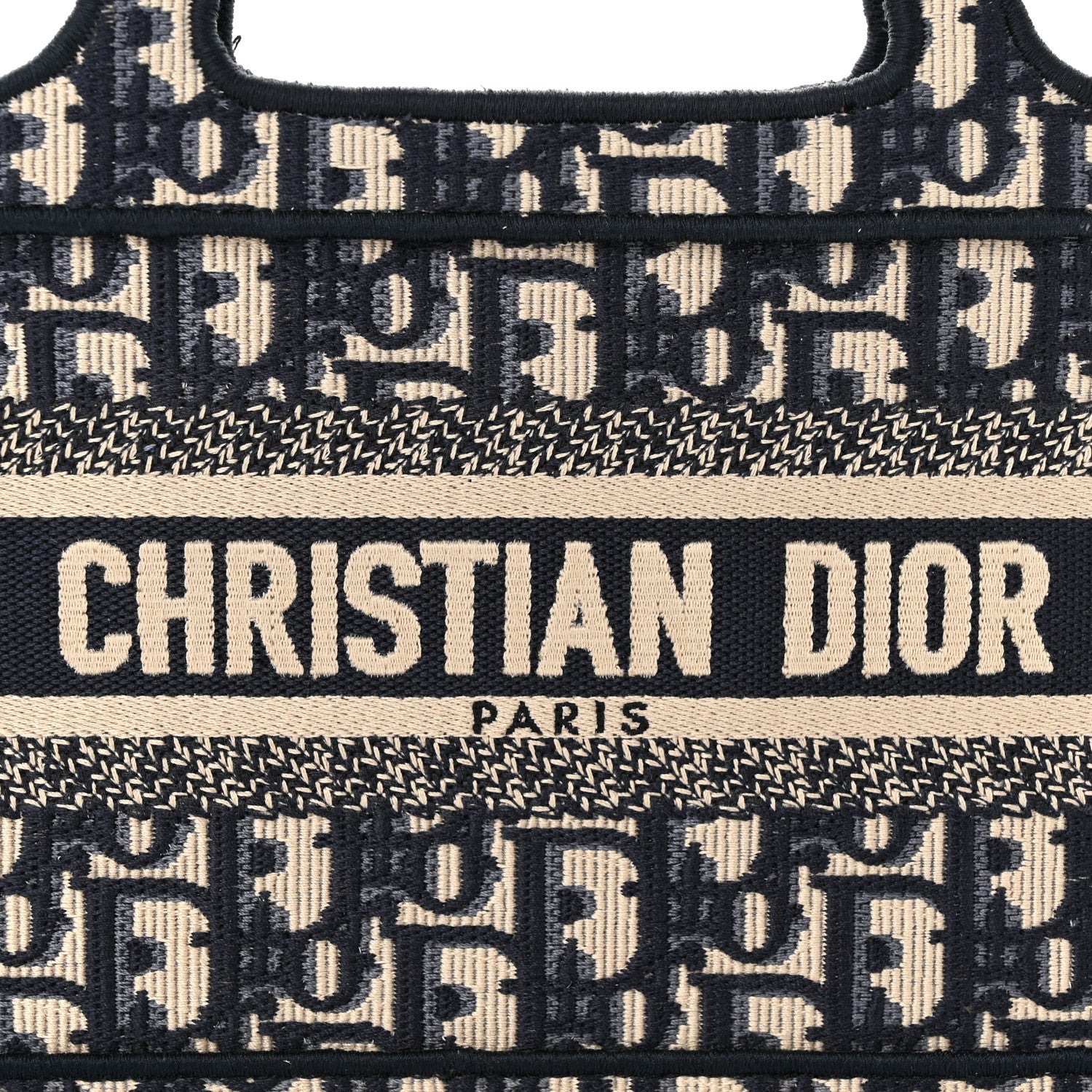 Christian Dior Oblique Mini Book Tote Blue Multicolor 8 of 12