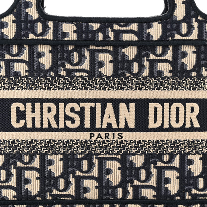 Christian Dior Oblique Mini Book Tote Blue Multicolor 8 of 12