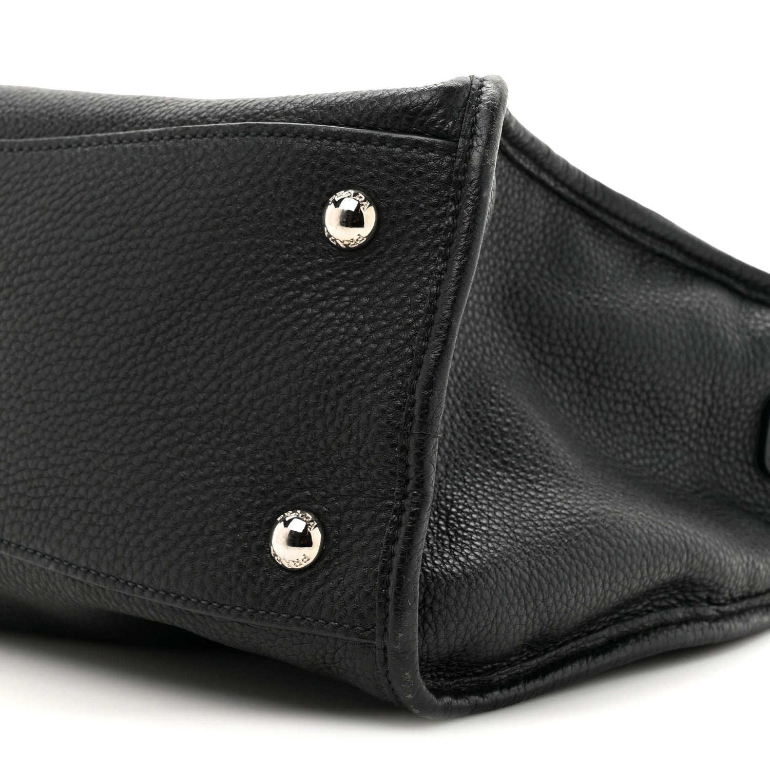 Prada Vitello Phenix Shopping Satchel Black 9 of 12