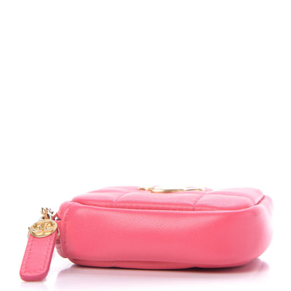 Chanel Lambskin Quilted Clutch With Chain Bag Pink 4 of 10