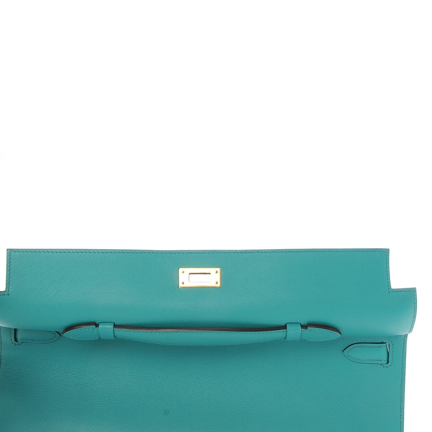 Swift Kelly Cut Clutch Pochette Bleu Paon