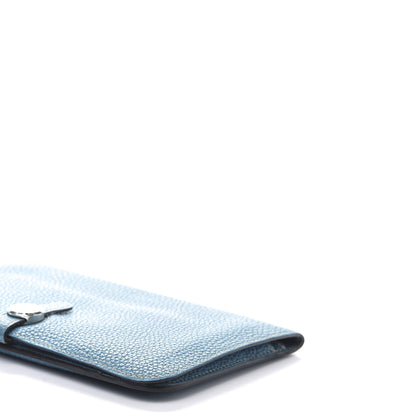 Hermes Togo Dogon Duo Wallet Blue Jean 7 of 11
