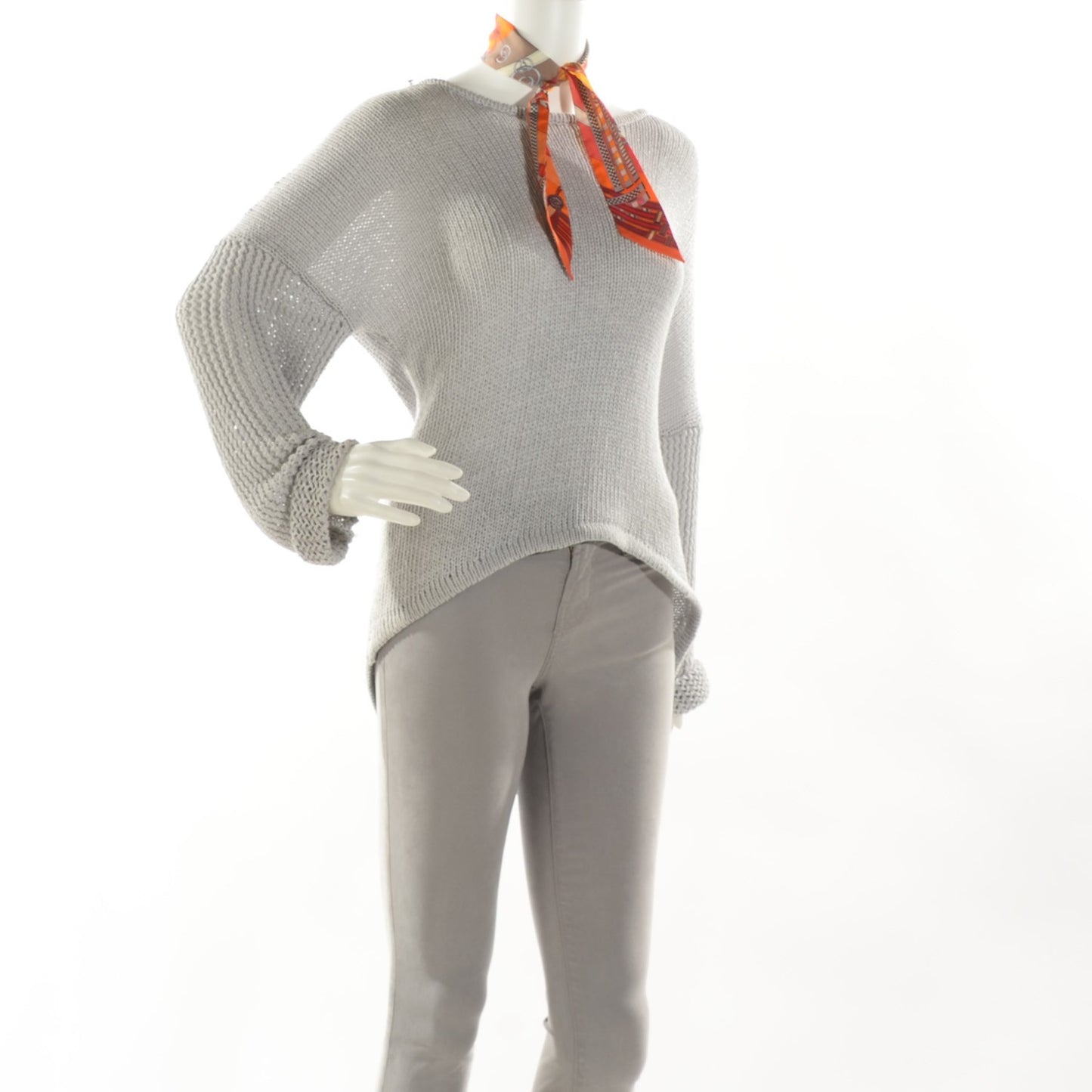 Silk Brides et Gris-Gris Twilly Orange Beige Corail