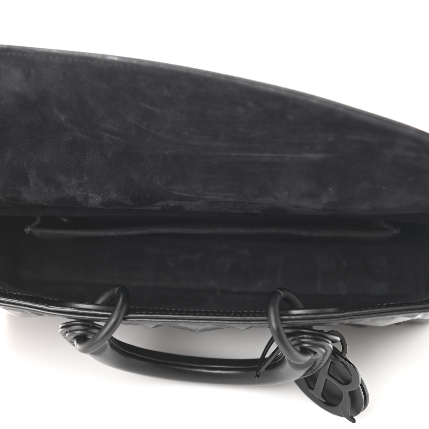 Christian Dior Calfskin Cannage Diamond Medium Lady D-Joy Black 5 of 11