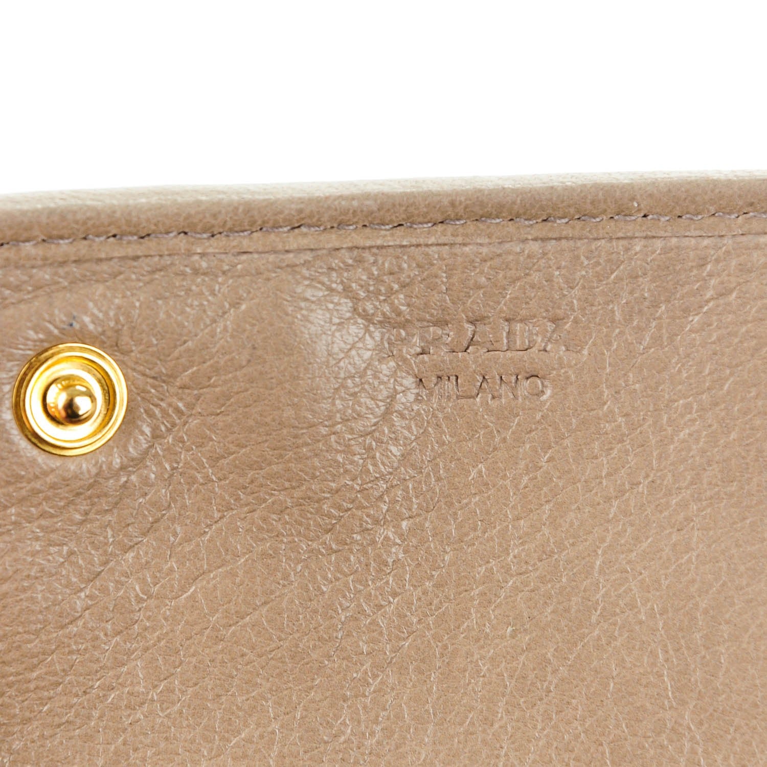 Prada Nappa Gaufre Continental Wallet Argilla 3 of 6