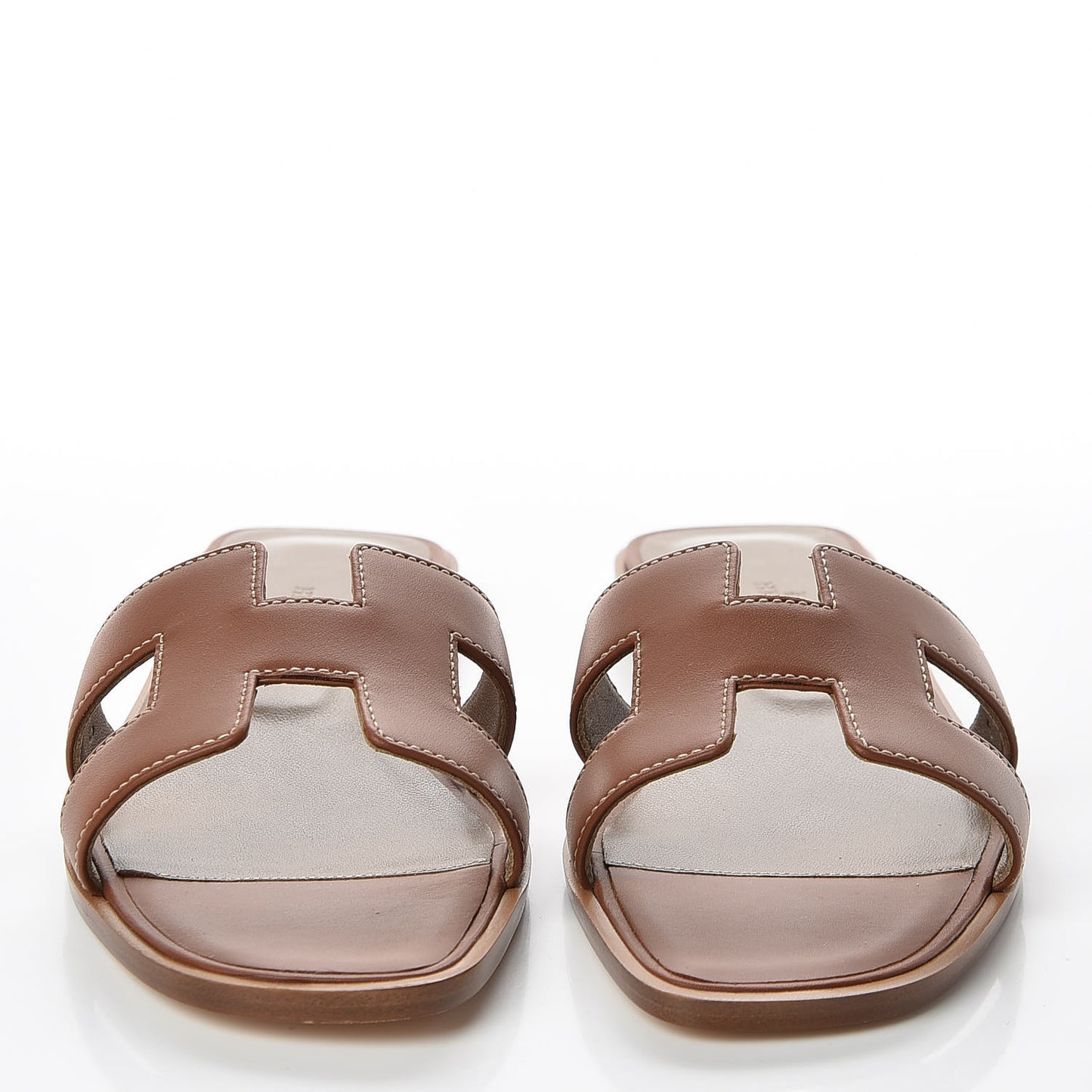 Box Calfskin Oran Sandals 37.5 Gold
