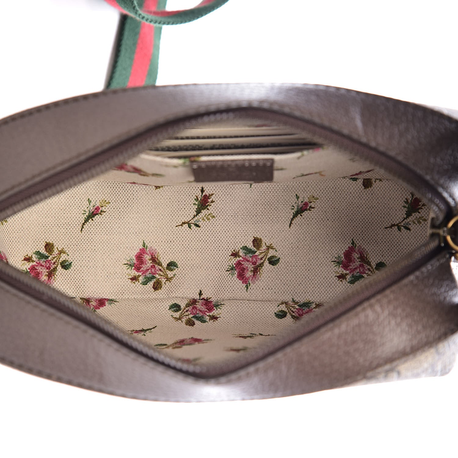 Gucci GG Supreme Monogram Web Neo Vintage Shoulder Bag Beige New Acero Crop 5 of 10