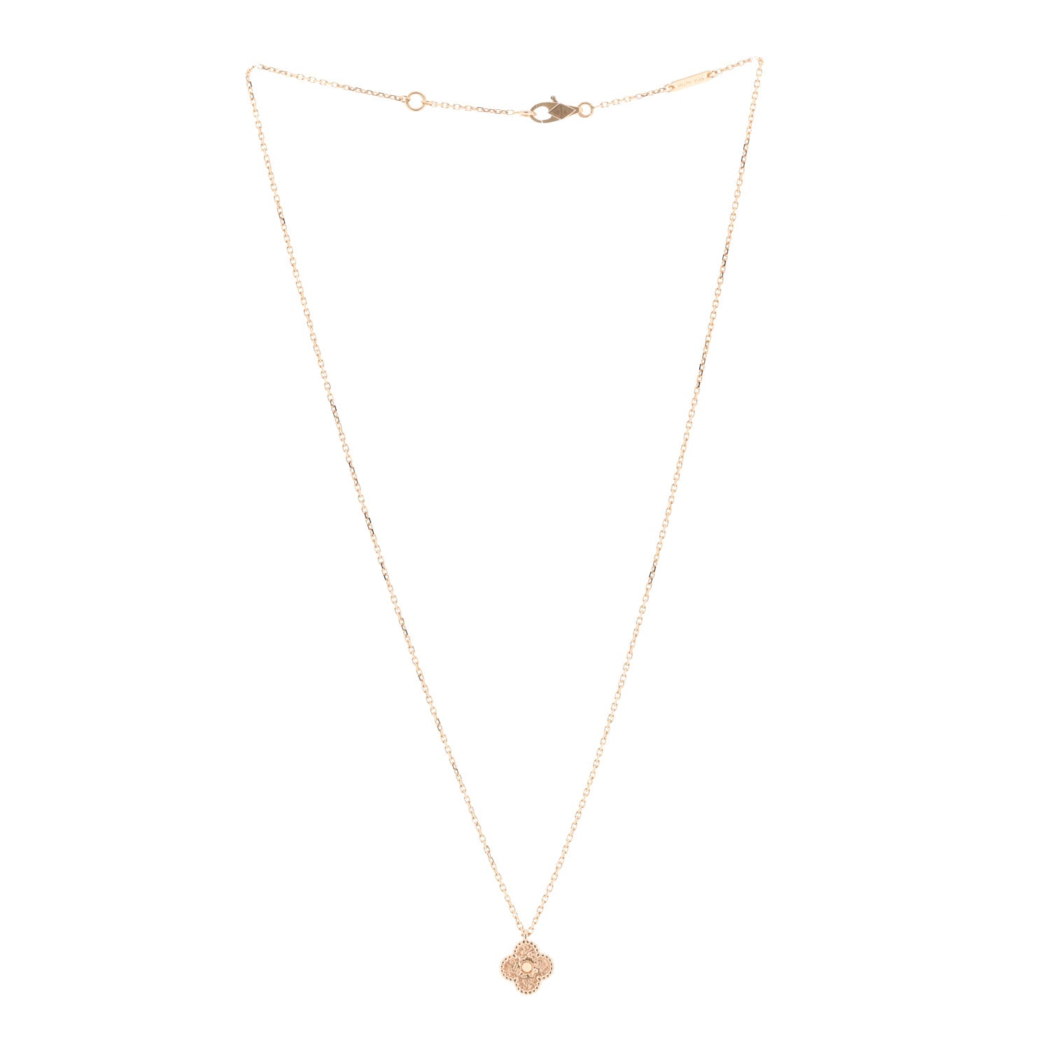 Van Cleef & Arpels 18K Rose Gold Sweet Alhambra Pendant Necklace 3 of 6