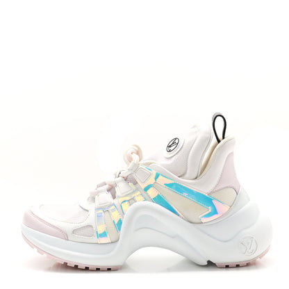 Louis Vuitton Calfskin Nylon LV Archlight Sneakers 37 Rose Clair Pink 1 of 12