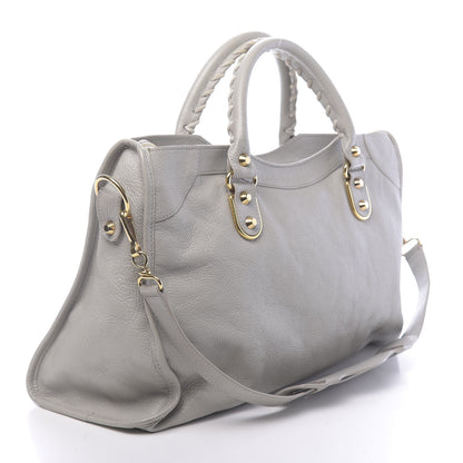Balenciaga Chevre Gold Metallic Edge Hardware City Gris Glace 3 of 11