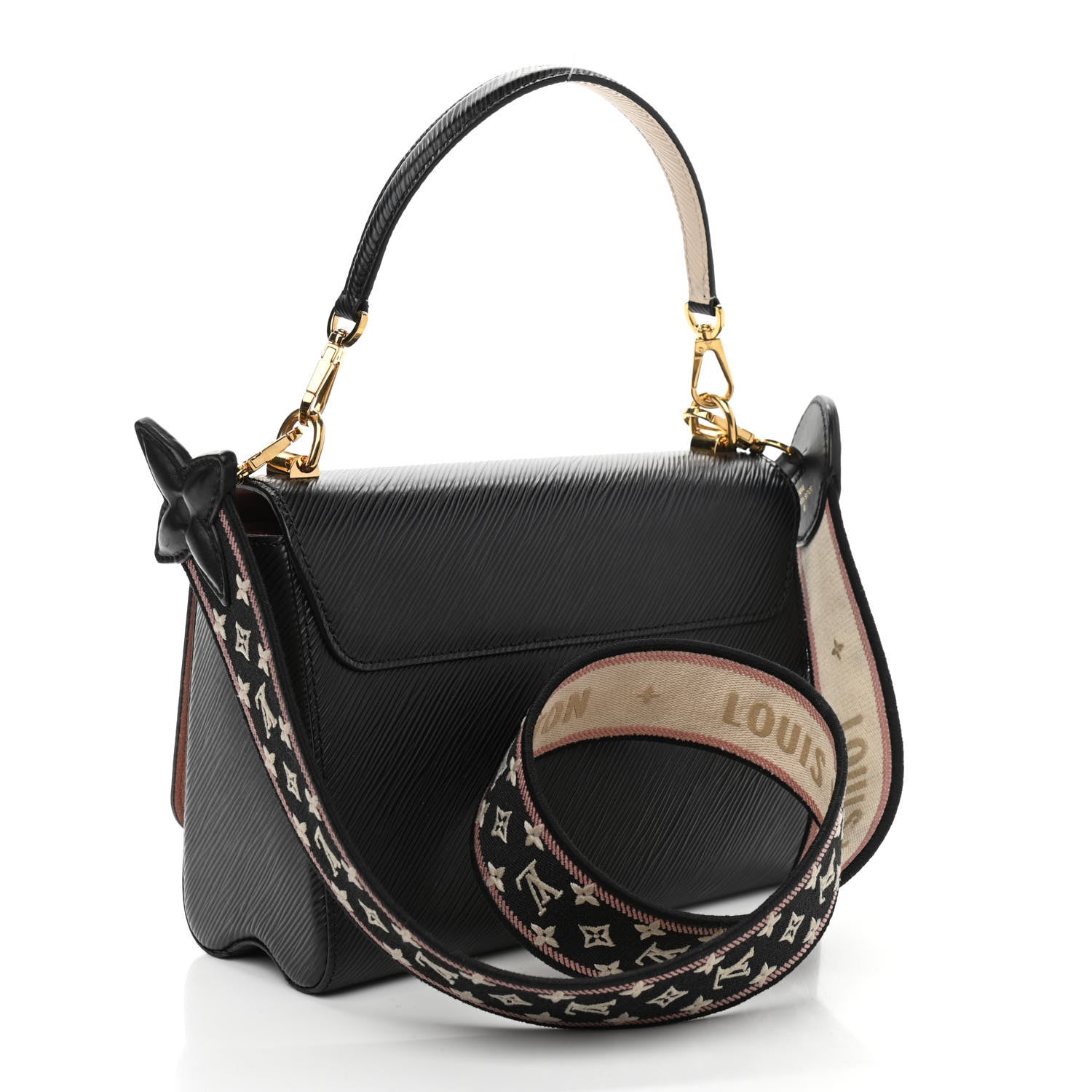 Louis Vuitton Epi Monogram Flower Twist MM Black 3 of 13