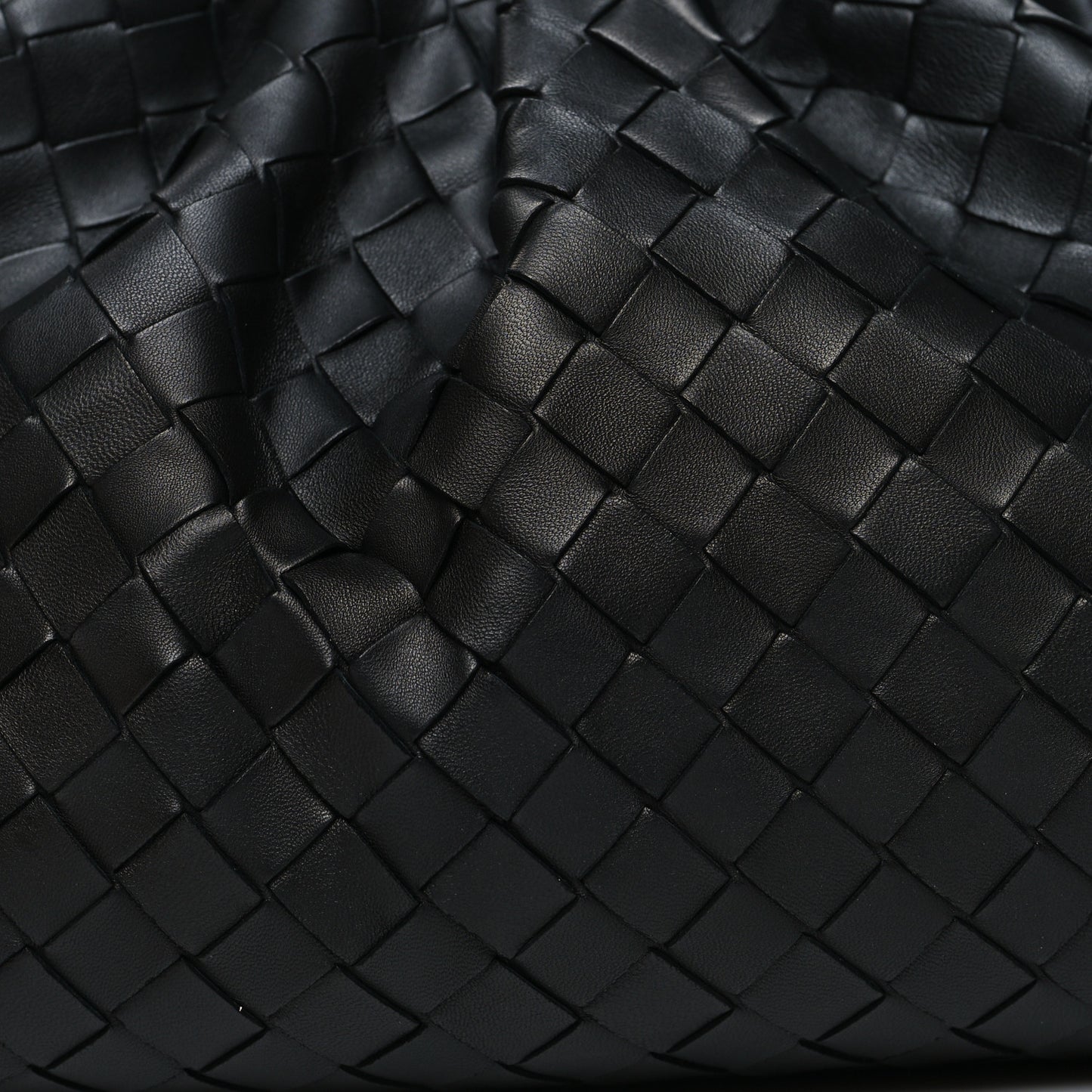 Nappa Maxi Intrecciato The Pouch Oversized Clutch Black